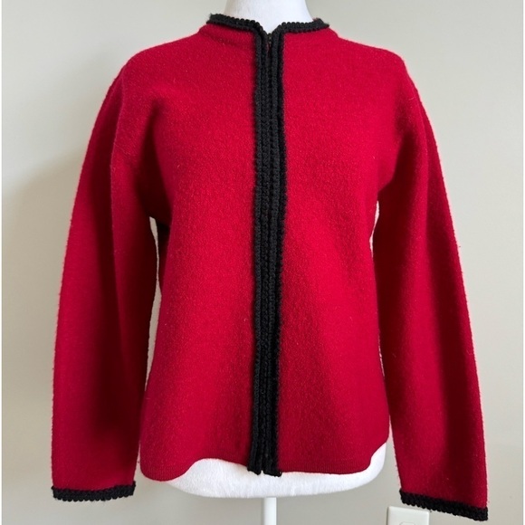 Talbots Vintage 100% Wool Cardigan Jacket Size Small - Picture 1 of 8